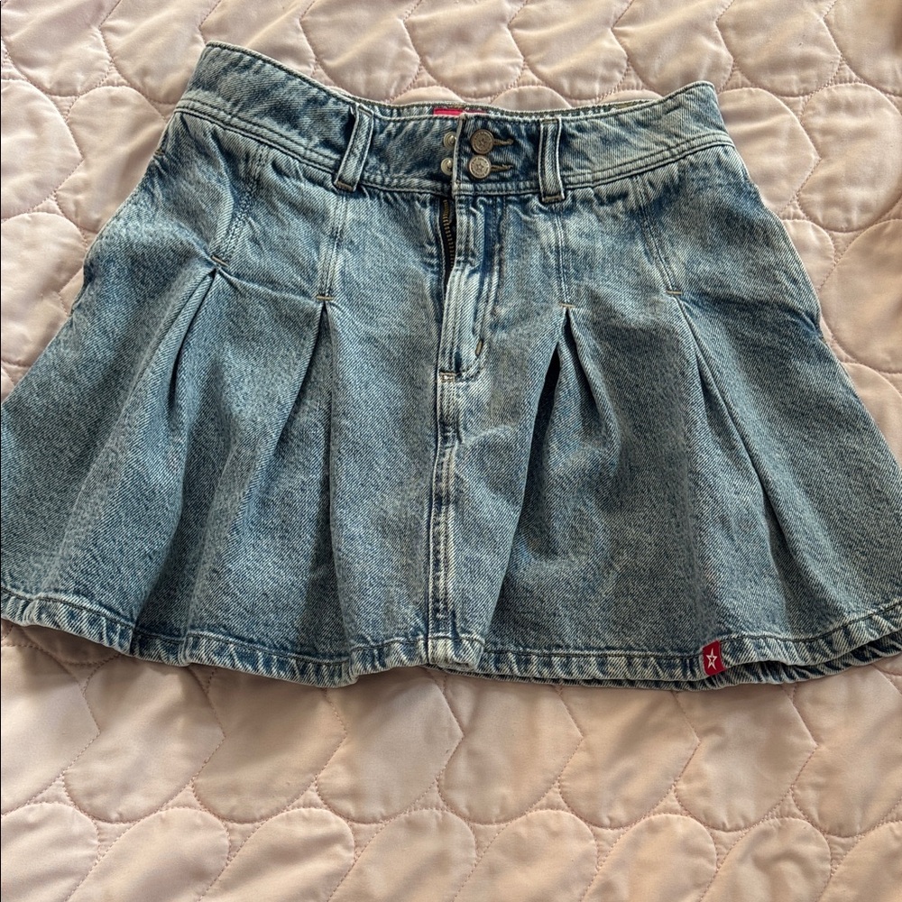 GAP Blue Pleated Mini Skirt